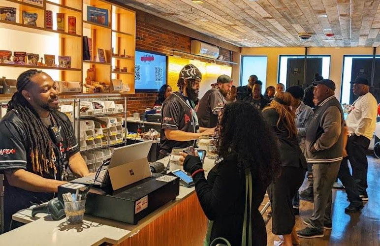 Apex Noire Cannabis Dispensary Boston exterior view showcasing professional Cannabis store services in Boston, Massachusetts