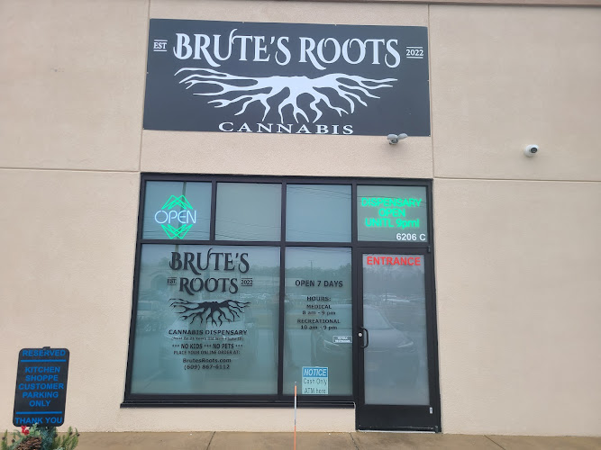 Brute's Roots exterior view showcasing professional Cannabis store services in Egg Harbor Township, New Jersey