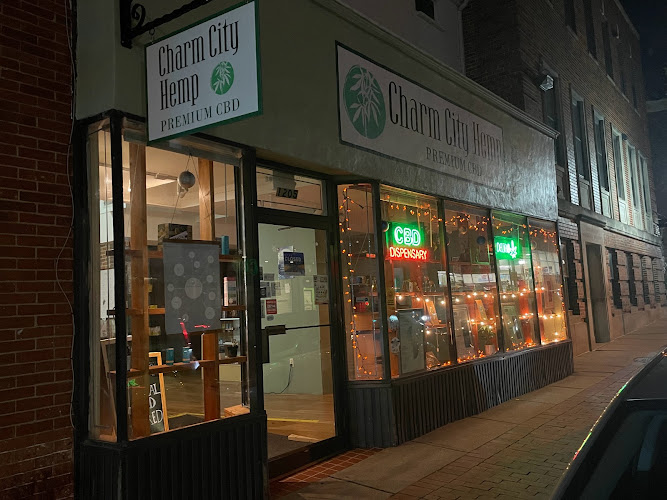 Charm City Hemp Premium CBD Store - Federal Hill exterior view showcasing professional Cannabis store services in Baltimore, Maryland