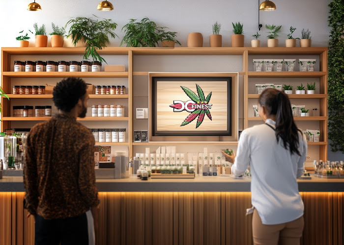 DC Finest exterior view showcasing professional Cannabis store services in Washington, District Of Columbia