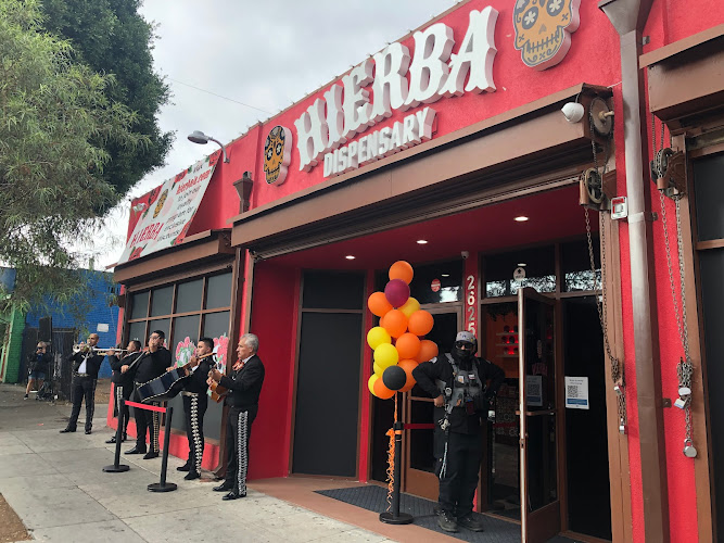 Hierba Dispensary exterior view showcasing professional Cannabis store services in Los Angeles, California