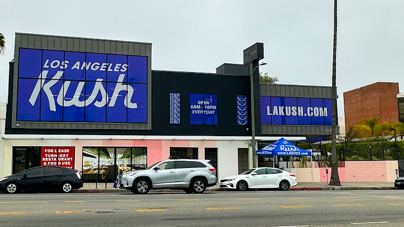 LA KUSH - Cannabis Dispensary exterior view showcasing professional Cannabis store services in Los Angeles, California
