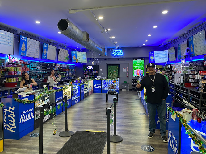 LA KUSH - Legal Cannabis Dispensary exterior view showcasing professional Cannabis store services in Los Angeles, California