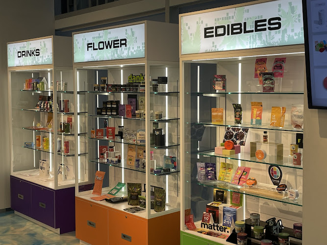 Qube Times Square Dispensary exterior view showcasing professional Cannabis store services in New York, New York