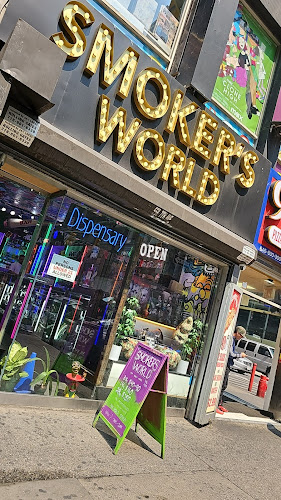 Smokers world exterior view showcasing professional Cannabis store services in New York, New York