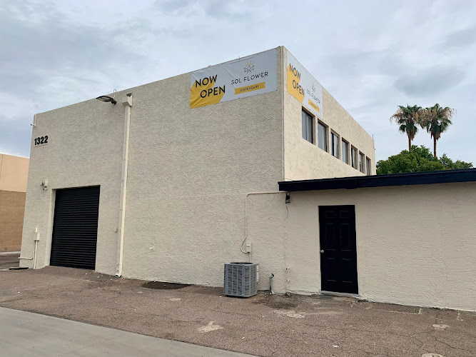 Sol Flower Dispensary exterior view showcasing professional Cannabis store services in Tempe, Arizona