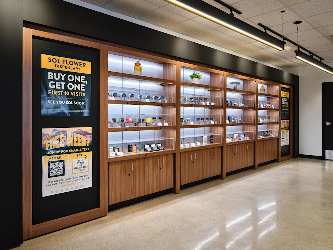 Sol Flower Dispensary exterior view showcasing professional Cannabis store services in Tucson, Arizona