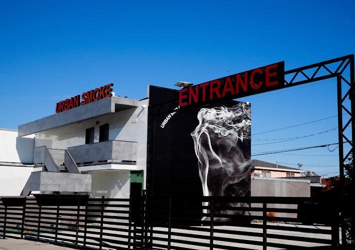 Urban Smoke exterior view showcasing professional Cannabis store services in Los Angeles, California