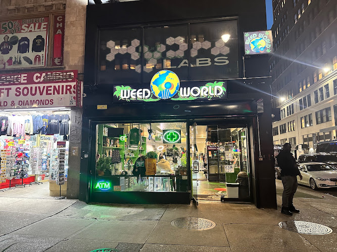 Weed World exterior view showcasing professional Cannabis store services in New York, New York